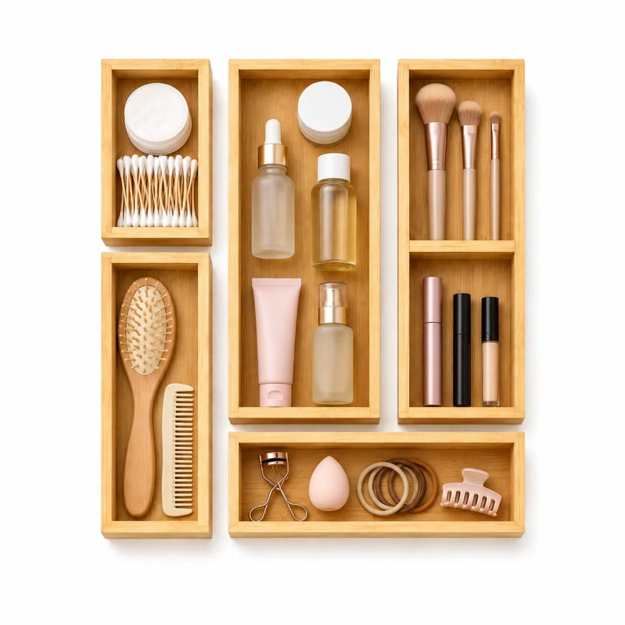 custom-5-piece-bamboo-drawer-organizer-set (2)