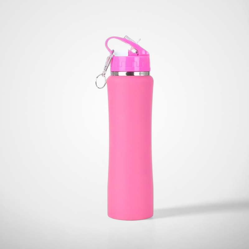 Slim Waist Thermos Flask with Straw