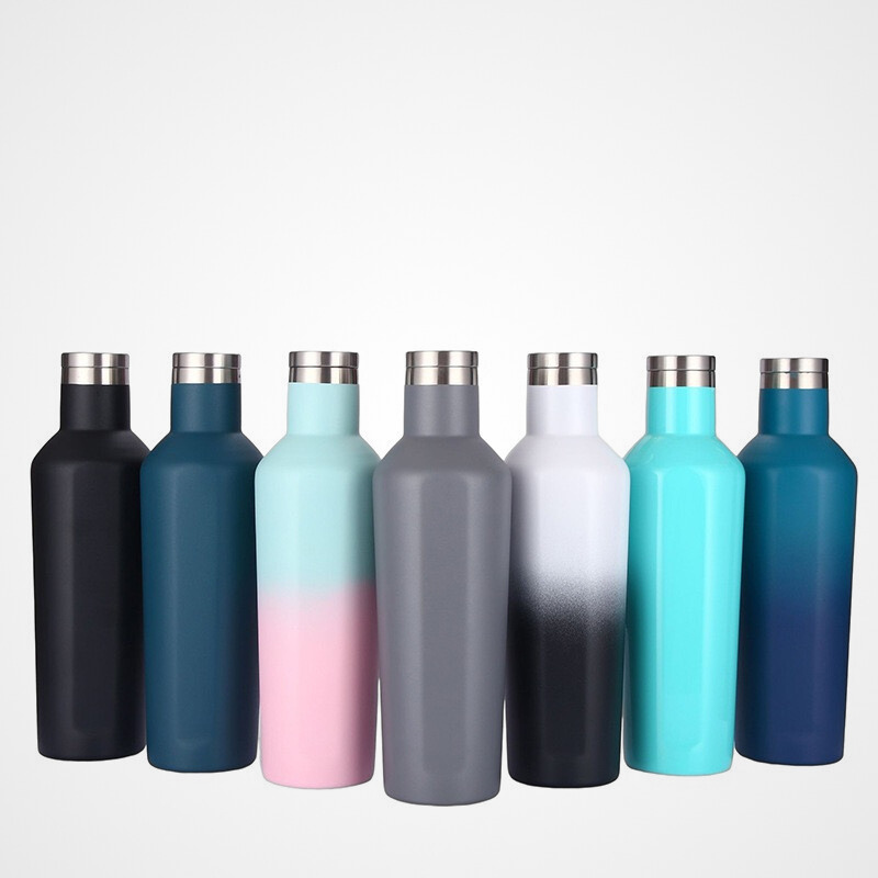 Diamond Hexagonal Travel Vacuum Flask