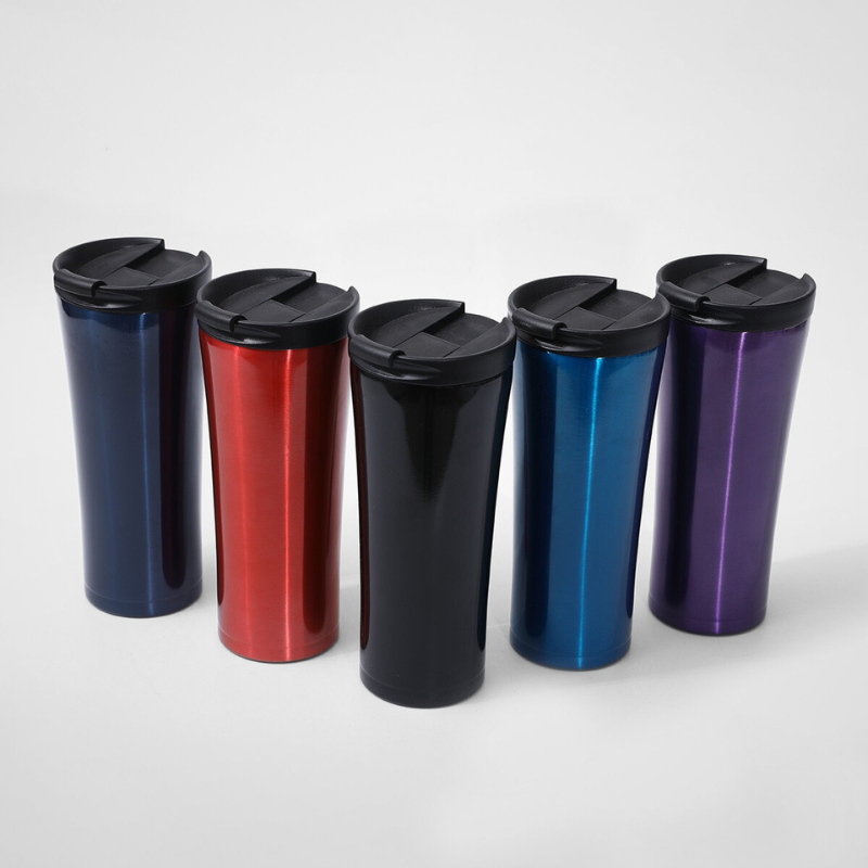Clamshell Car-Friendly Travel Tumbler