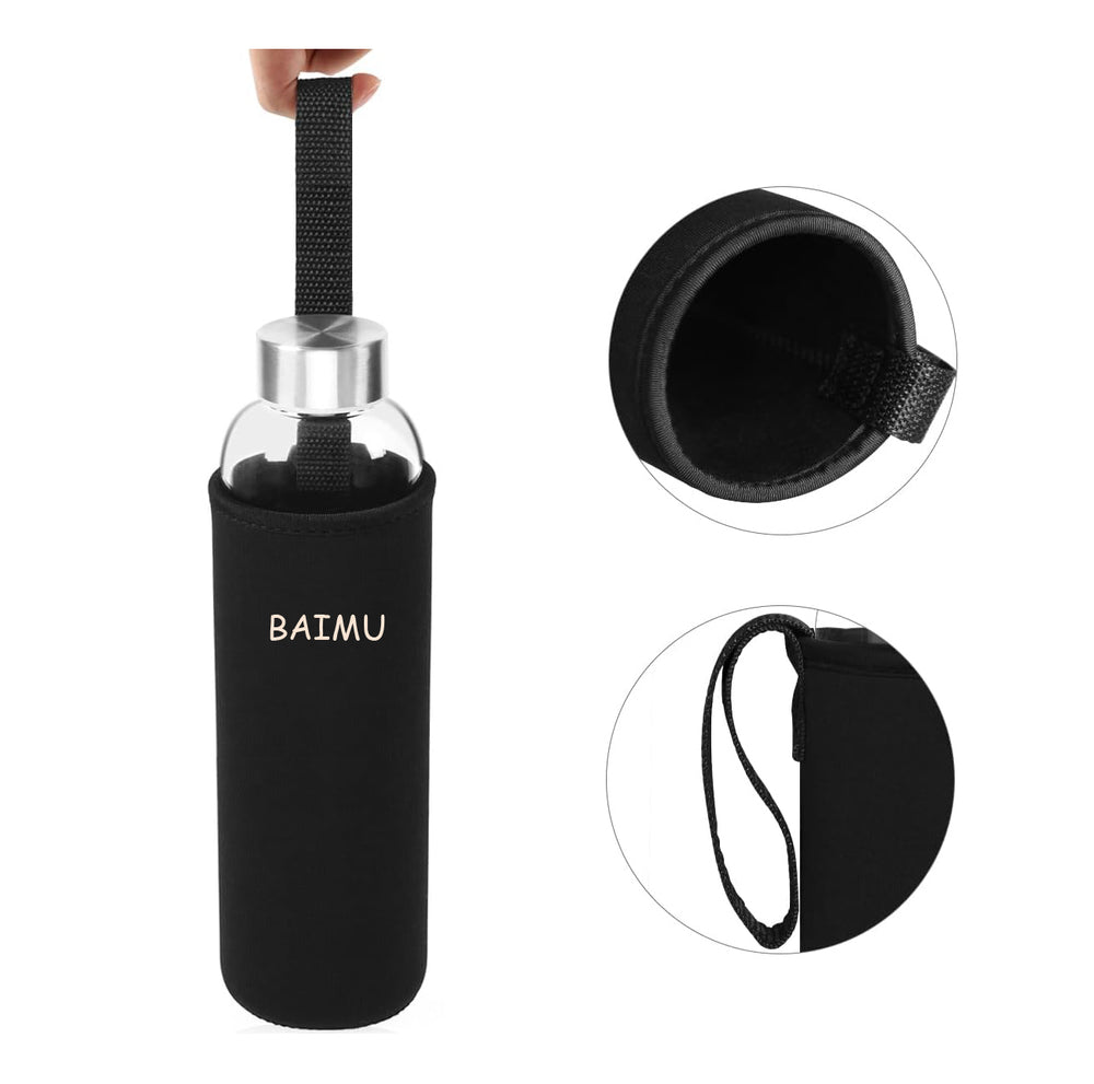 Premium Borosilicate Glass Water Bottle - Durable & Eco-Friendly - BM-G003