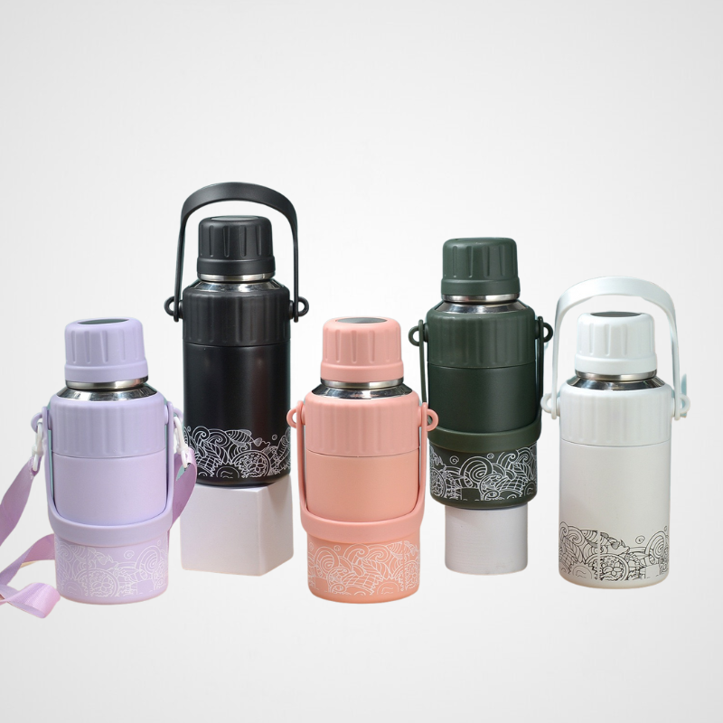 One-Touch Flip Sports Flask with Infuser