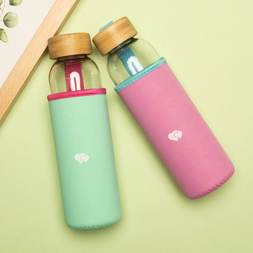 Premium Borosilicate Glass Water Bottle - Durable & Eco-Friendly - BM-G003
