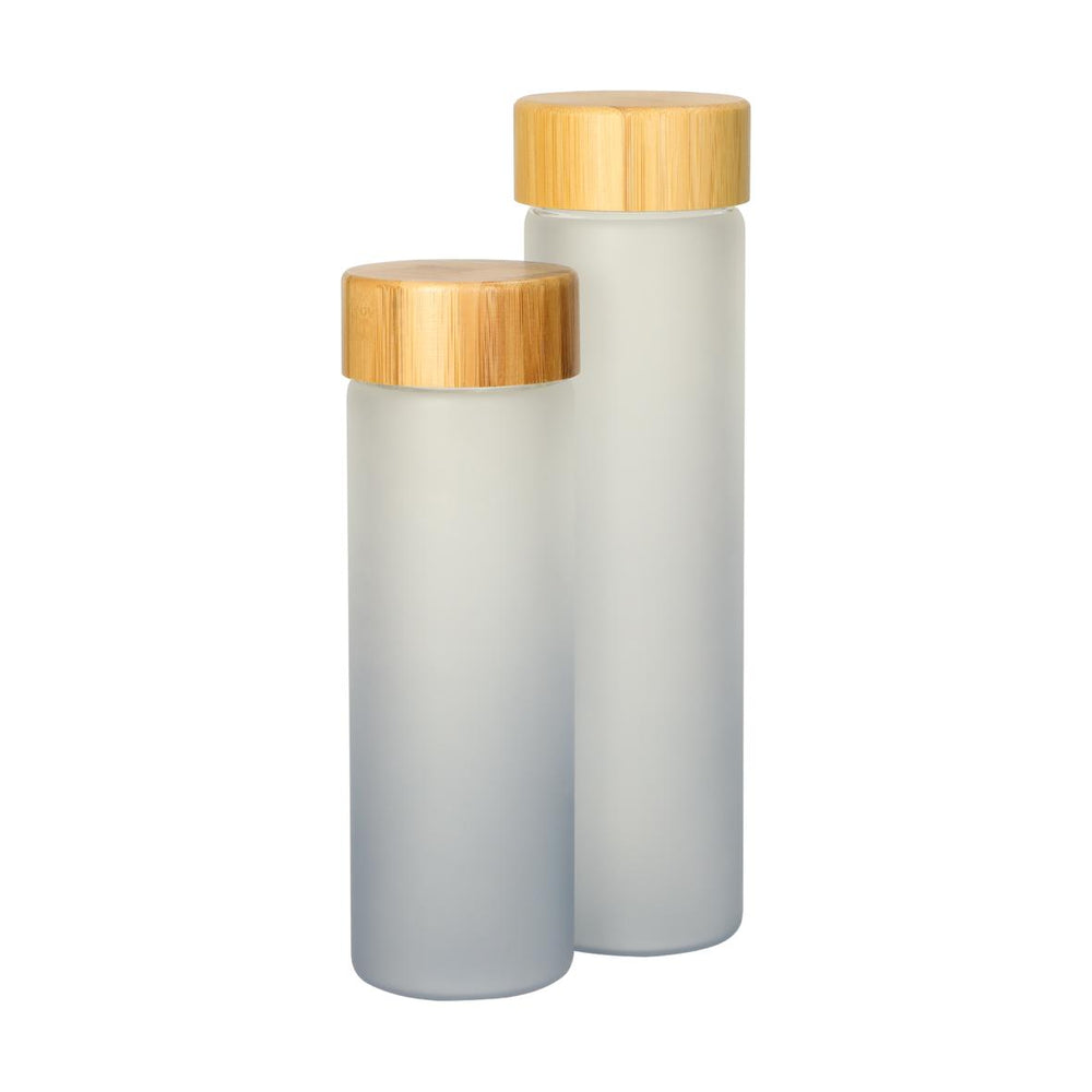 Elegant Frosted Glass Bottle - Premium Matte Finish Drinkware - BM-G006