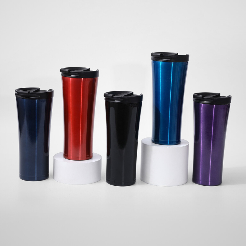 Clamshell Car-Friendly Travel Tumbler