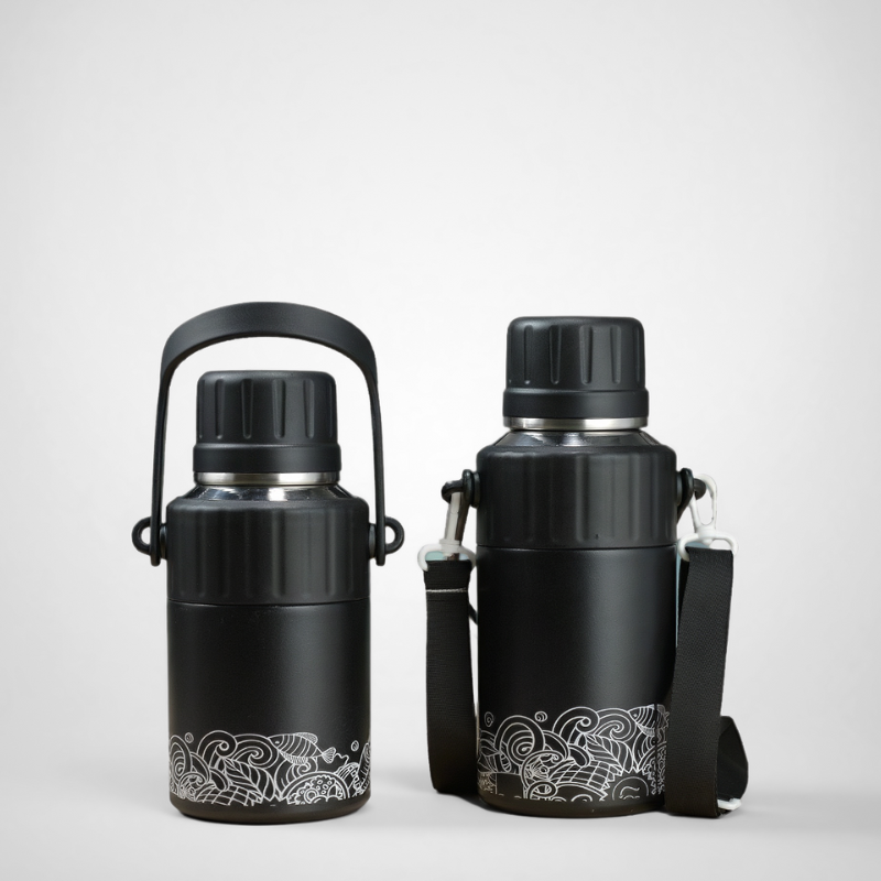 One-Touch Flip Sports Flask with Infuser