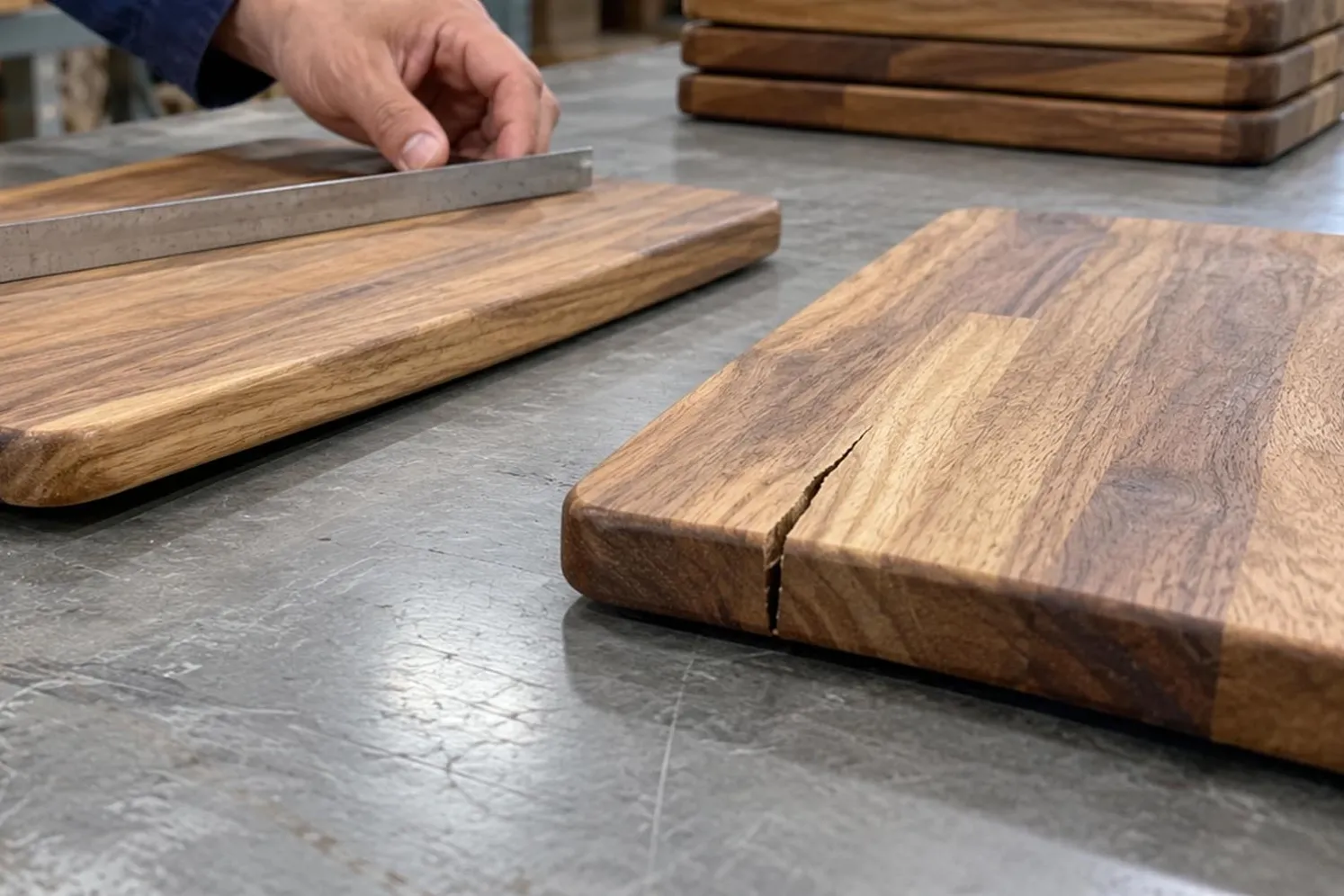 cracked board