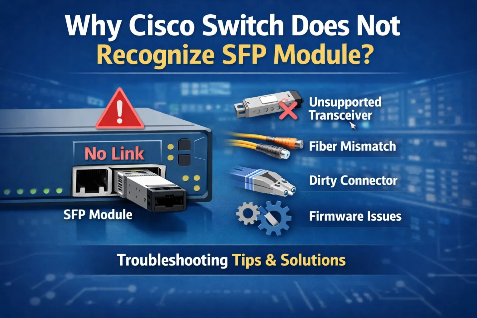 Why cisco switches does not recognize sfp module