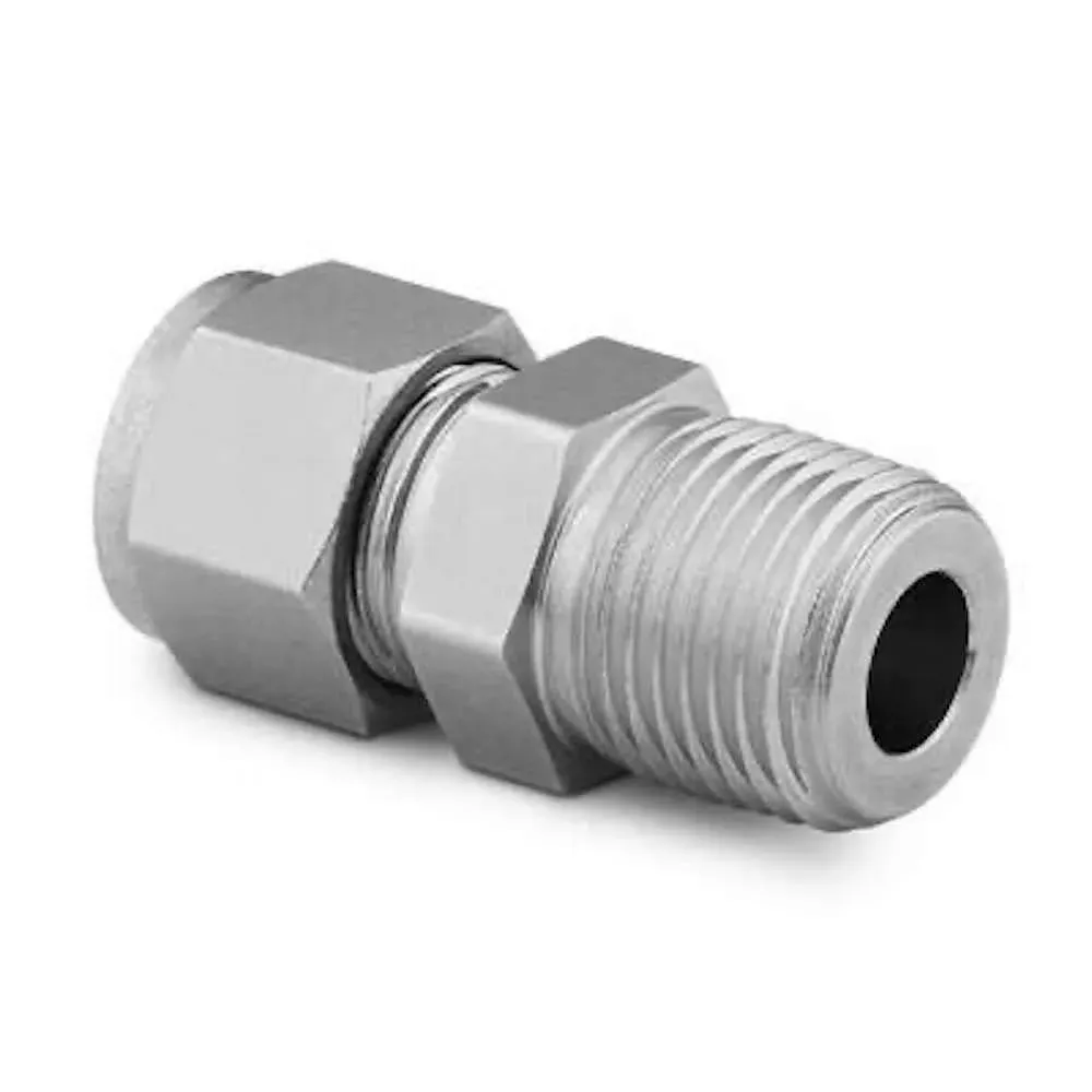 M-1210-1-8 Male Connector, 3/4 in. Tube OD X 1/2 in. Male NPT