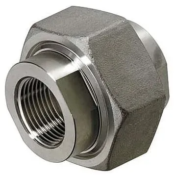 Pipe Fitting - Union, O-Ring, Female, Tapped, High Pressure 2-in & Fittings stainless