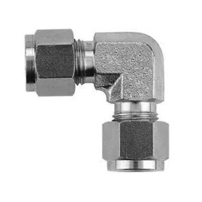 STAINLESS UNION ELBOW: 316 Stainless Steel, Compression x Compression, For 15 mm x 15 mm