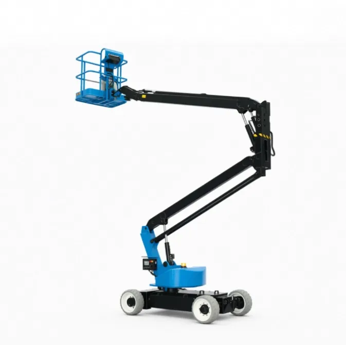Outstrip FBZ12E electric articulating boom lift – zero tailswing, AC drive, AGM battery