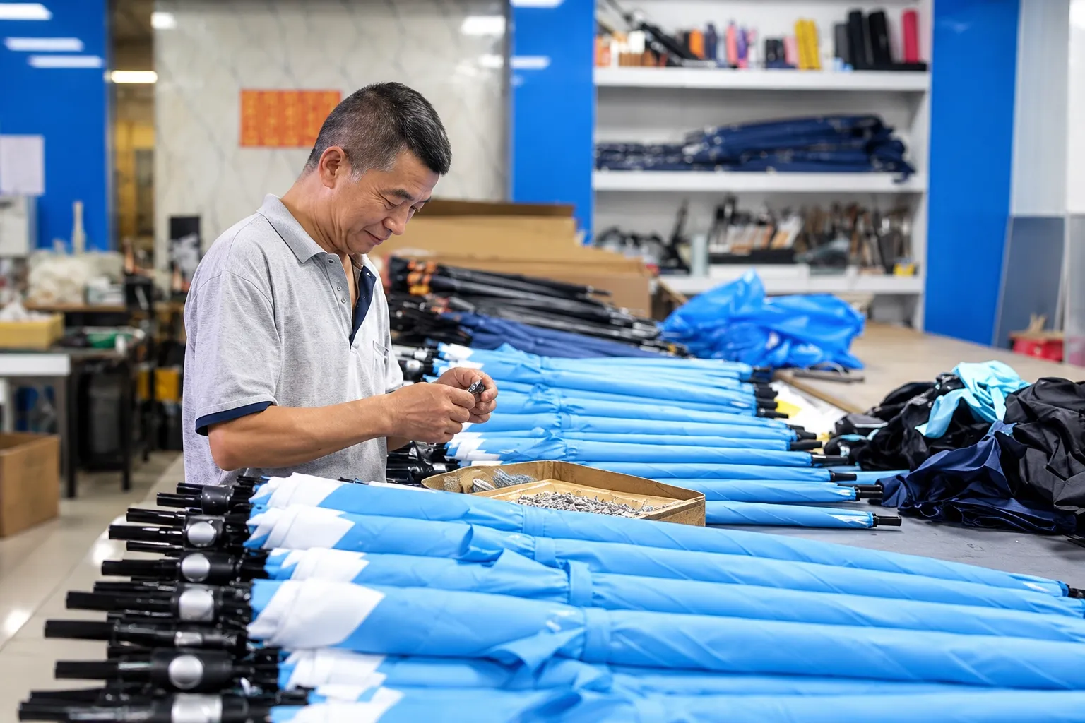 custom-umbrella-assembly-quality-inspection
