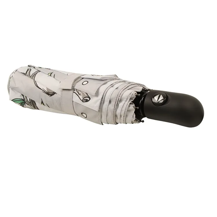 automatic-folding-umbrella-plastic-handle