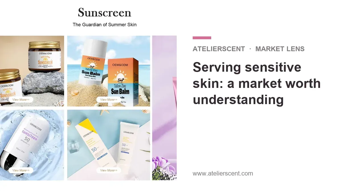 Atelierscent blog cover: serving the sensitive skin market