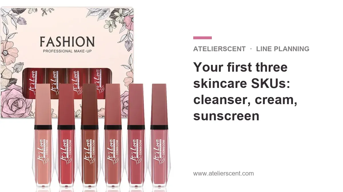 Atelierscent blog cover: choosing your first three skincare SKUs