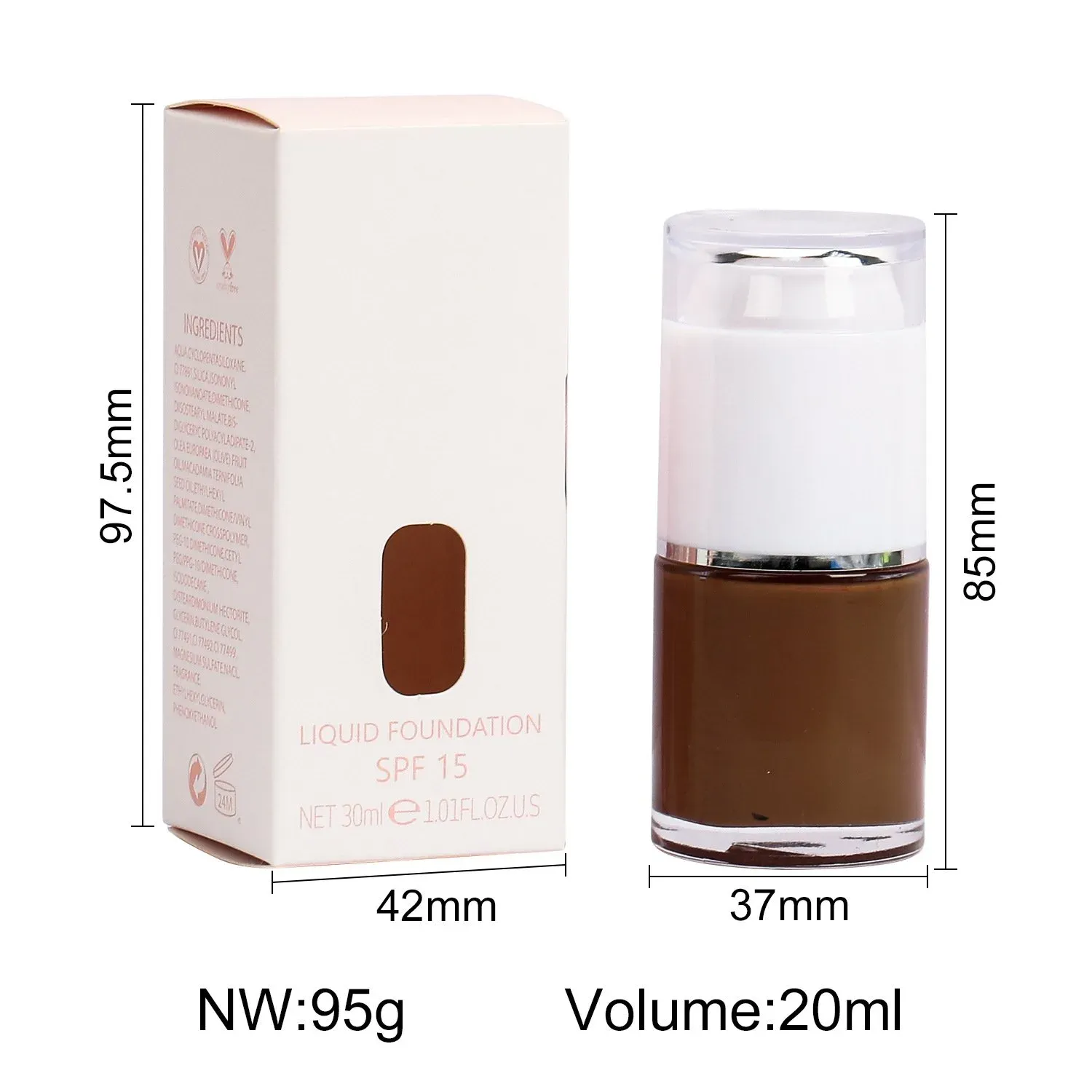 Plastic round tube short version P194