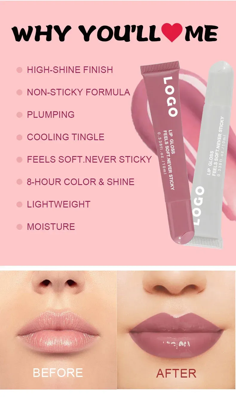 Features: high-shine finish, non-sticky, plumping, cooling tingle, 8-hour color & shine, lightweight, moisture