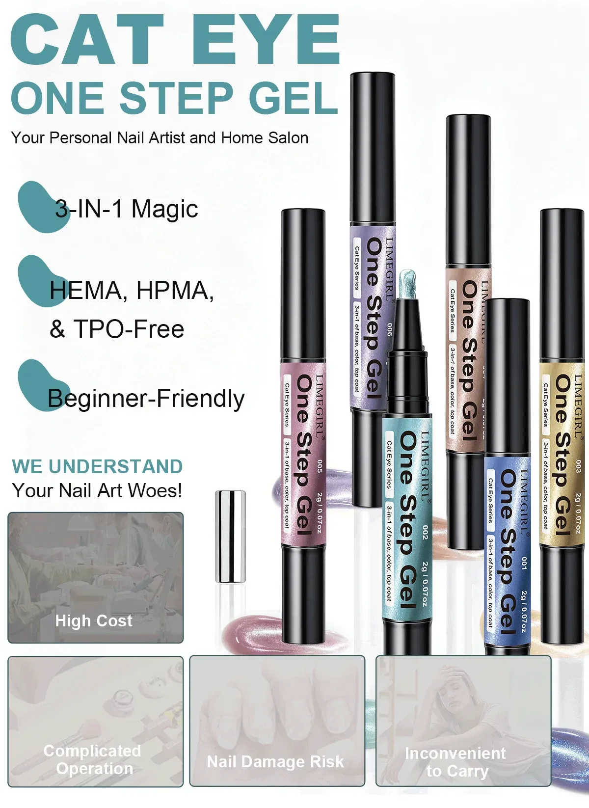 Easy to apply for beginners — no skills needed, salon nails at home