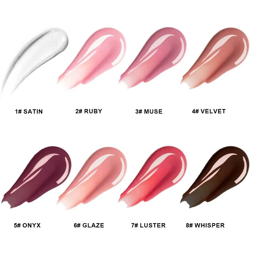 8 shades: 1# Satin to 8# Whisper swatches