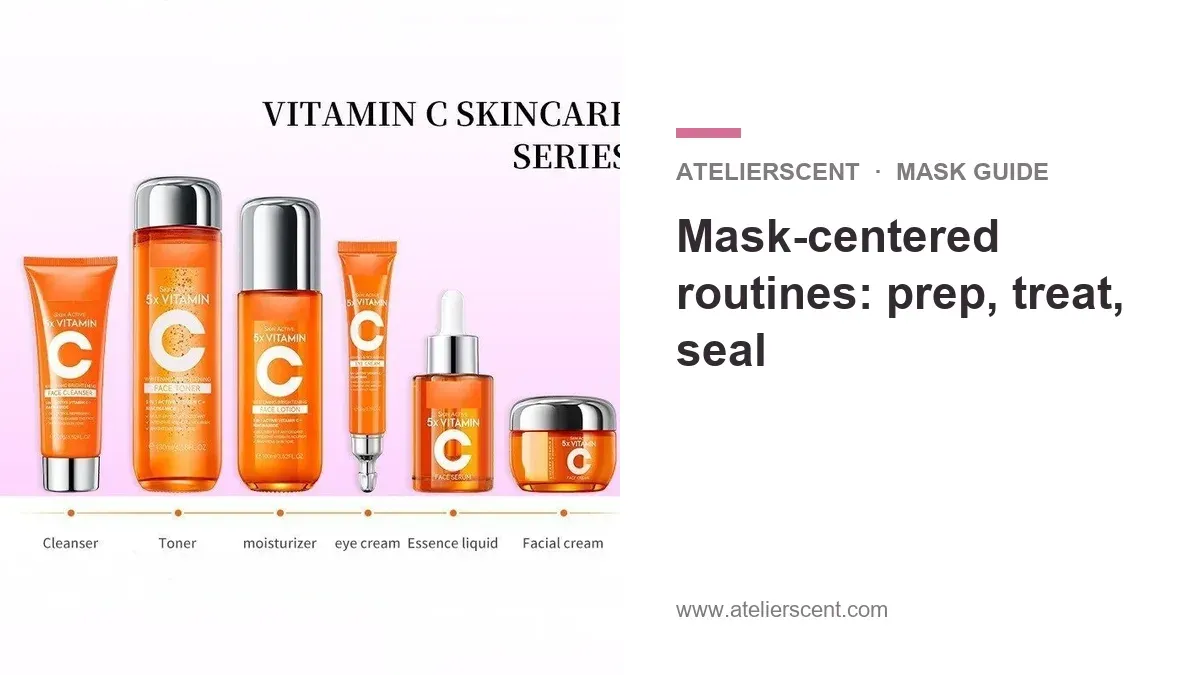 Atelierscent blog cover: mask-centered routines, pairing masks with cleansers and creams