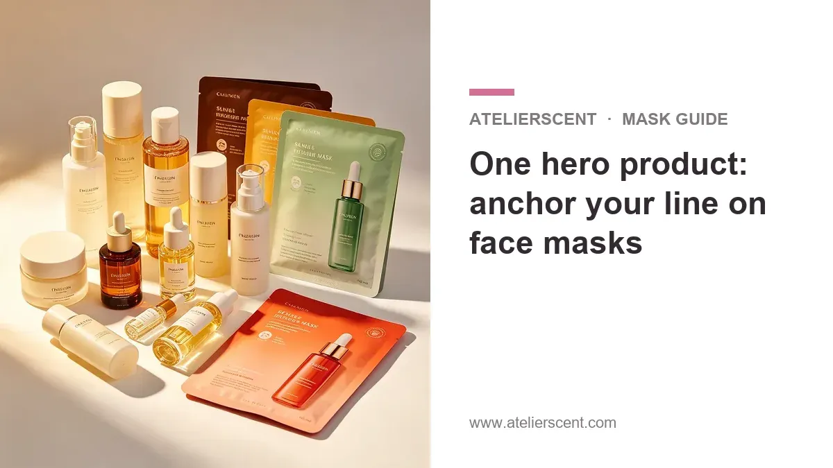 Atelierscent blog cover: anchoring a skincare line on face masks