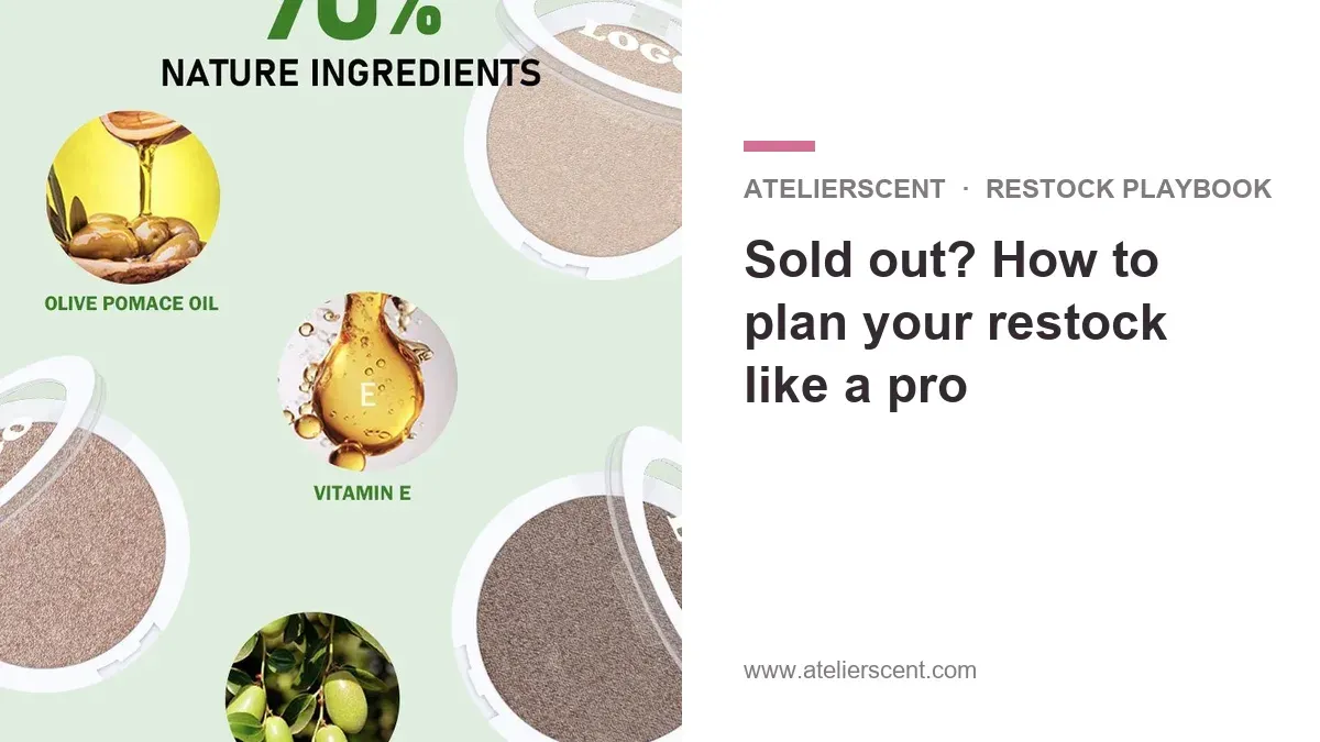 Atelierscent blog cover: how to plan your restock like a pro