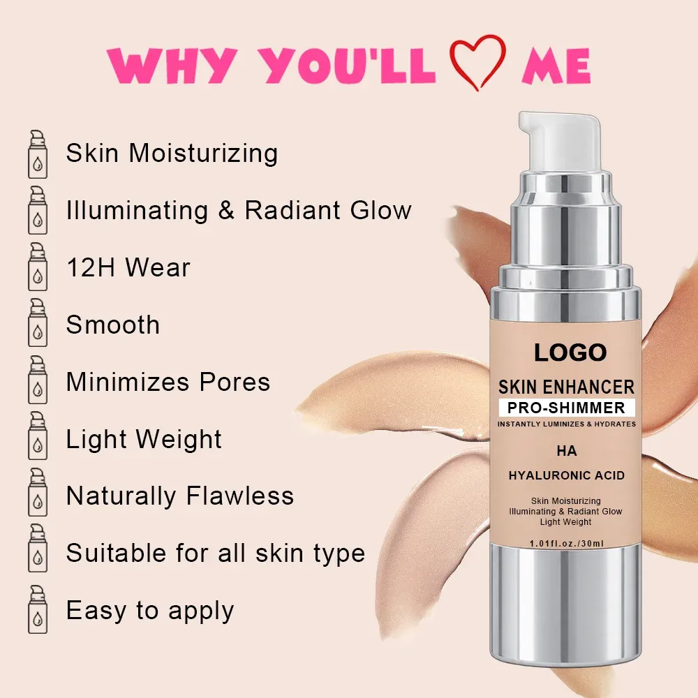 Features: moisturizing, illuminating radiant glow, 12H wear, smooth, minimizes pores, lightweight