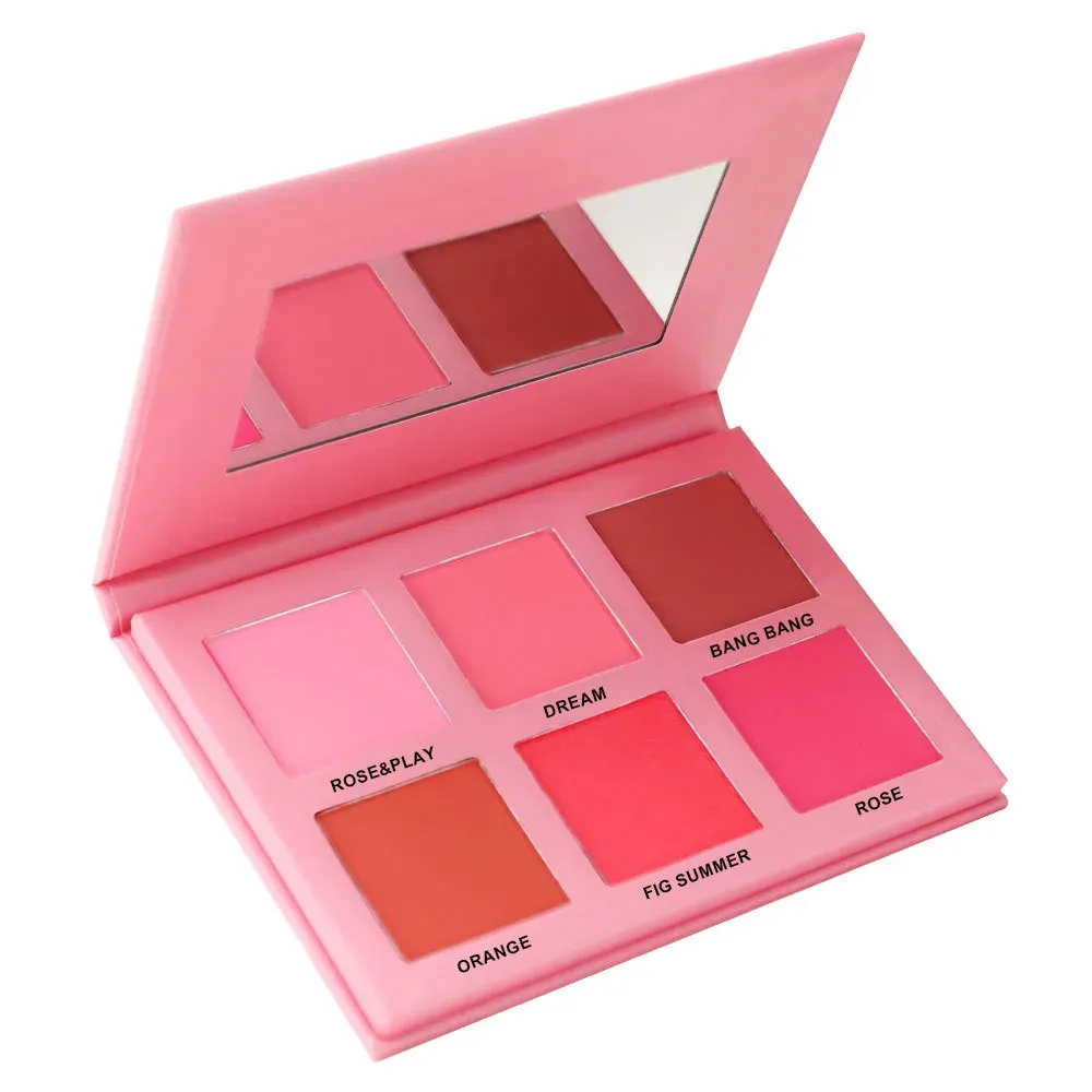 Black contour palette: Fair, Light Warm, Coconut, Nutmeg, Brown, Deep Brown
