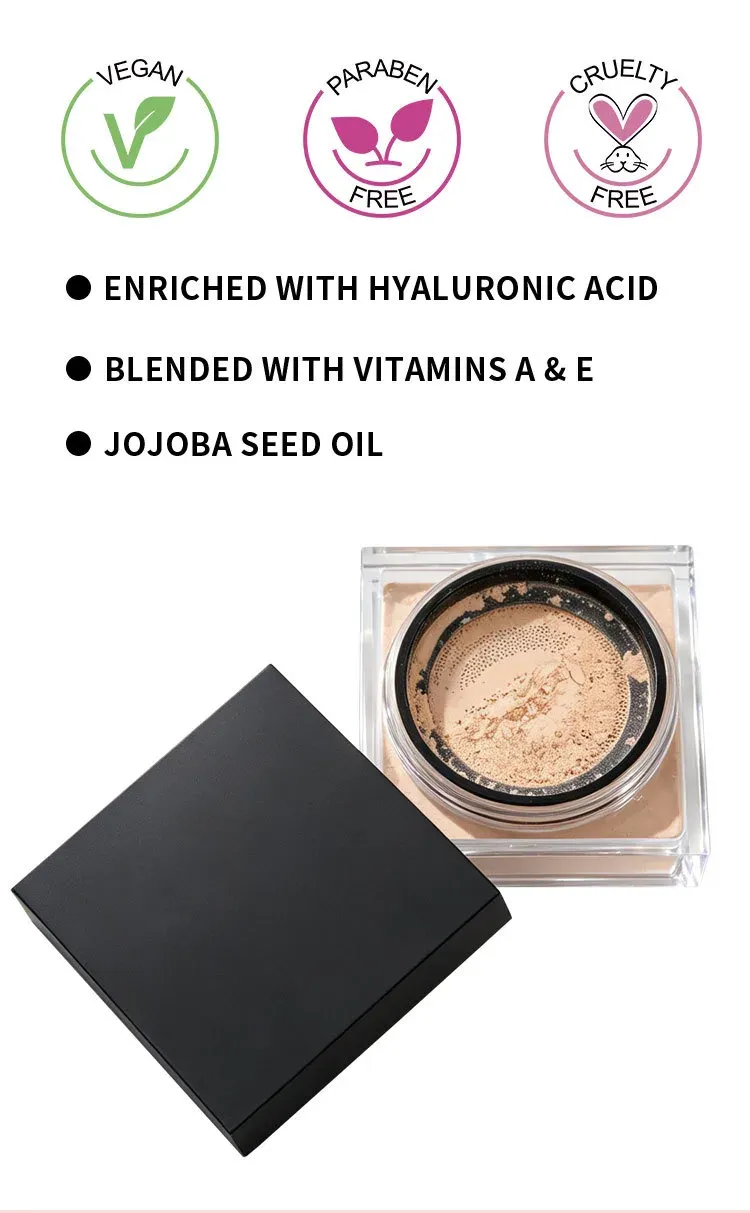 Vegan, paraben free, cruelty free; hyaluronic acid, vitamins A & E, jojoba seed oil