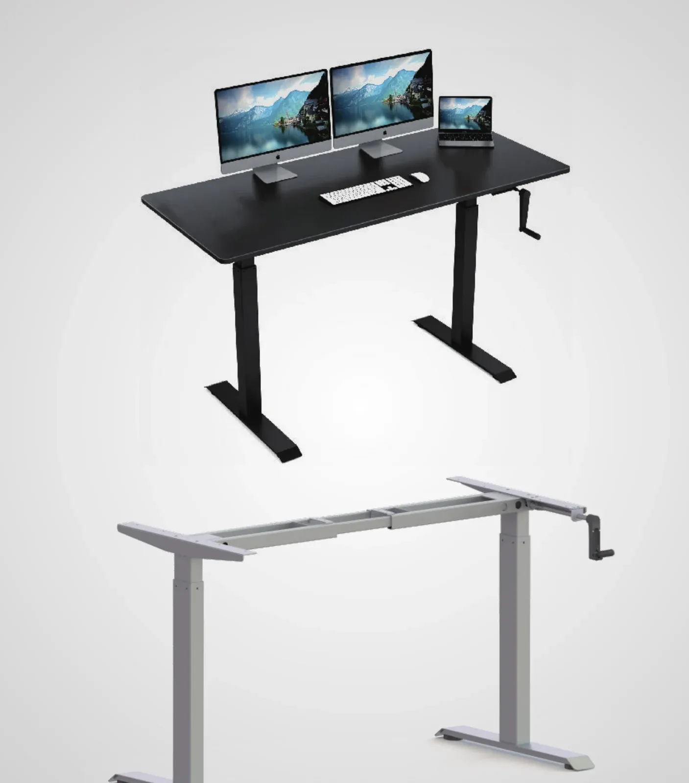 Product image of SHM210 Manual Crank Desk Frame