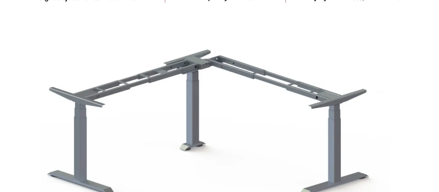 Product image of SHB340-Z650-3 Three-Leg Corner Desk Frame