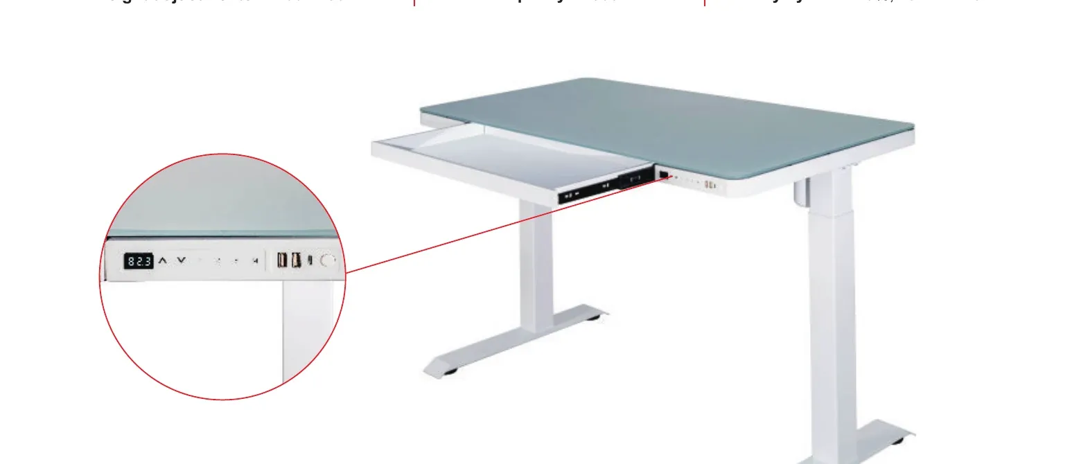 Product image of SHA2410-GT Glass-Top Standing Desk
