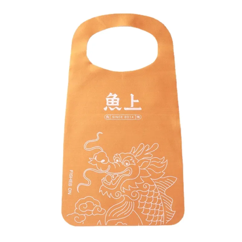 orange-nonwoven-pullover-apron-custom-print
