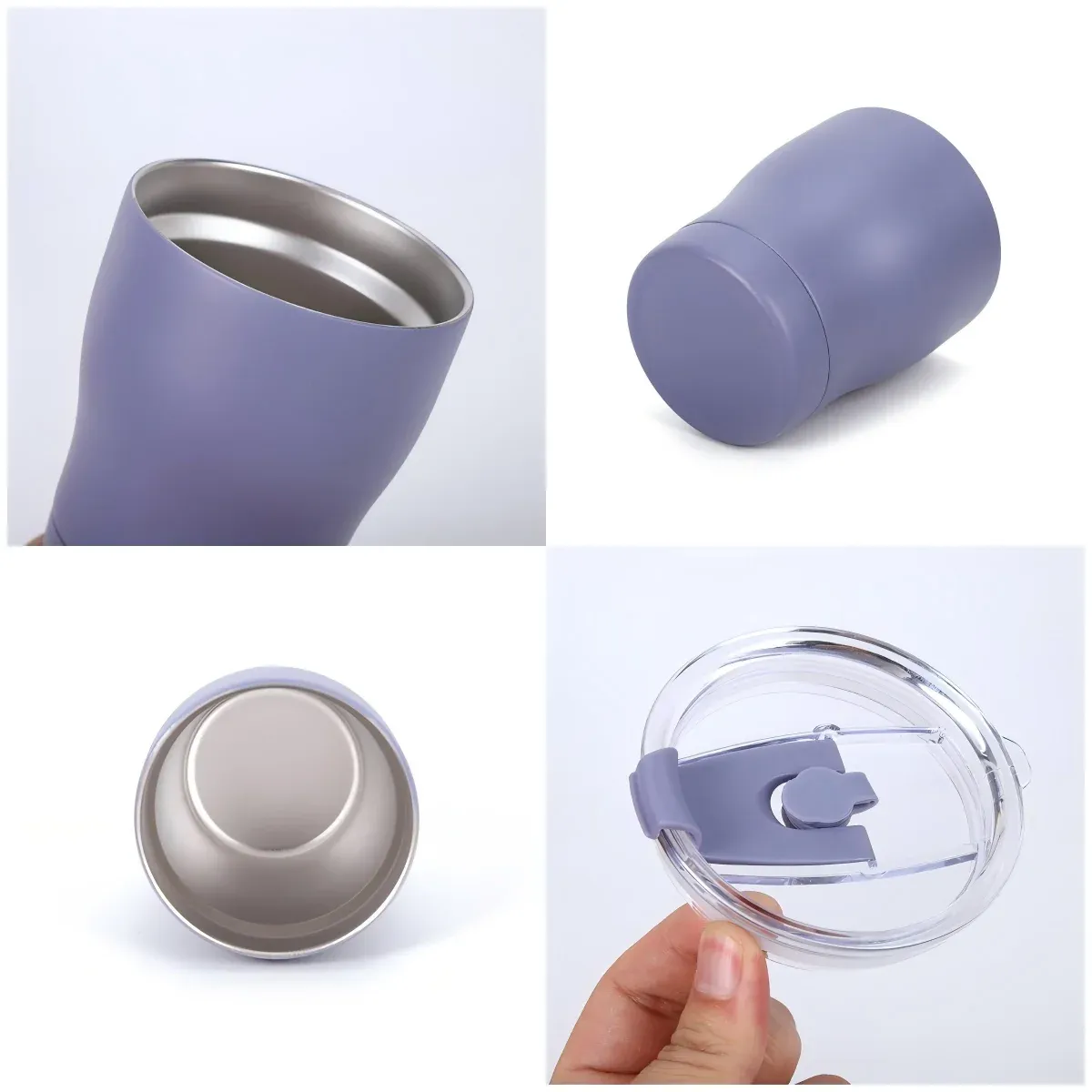 Purple mini tumbler with flip lid product view 4