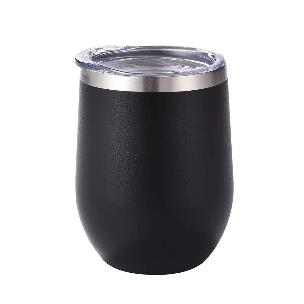 Teal egg-shaped tumbler with clear lid product view 3