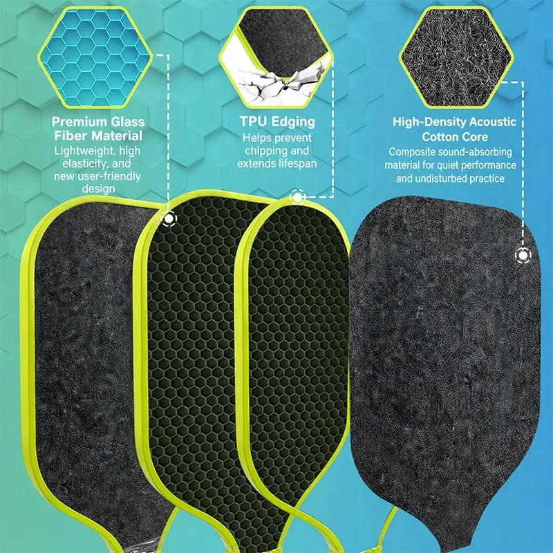 Fiberglass paddle honeycomb core detail