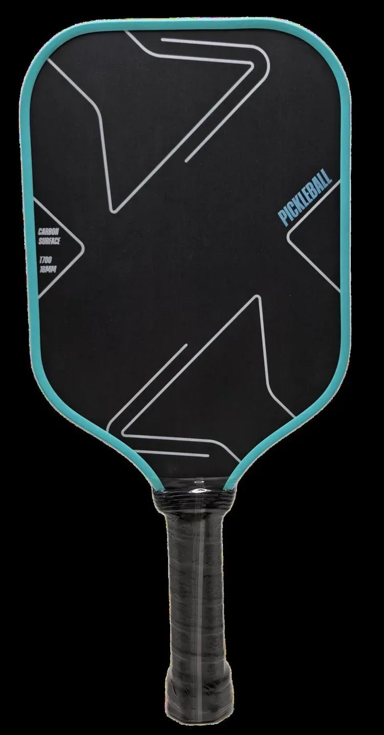 Custom carbon fiber pickleball paddle with polypropylene core