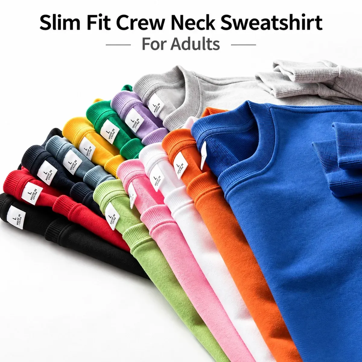 Crew neck sweatshirt detail view