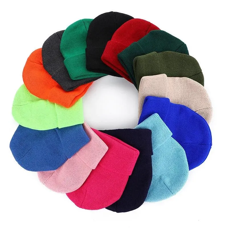 Knit beanie color range
