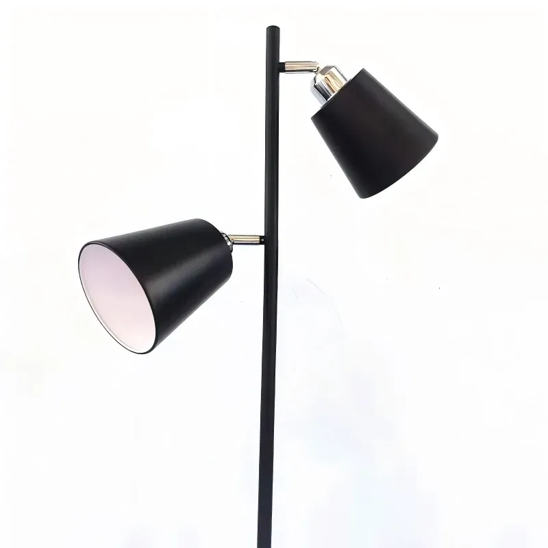spf-2612-black-metal-dual-head-floor-lamp-conical-shades-detail