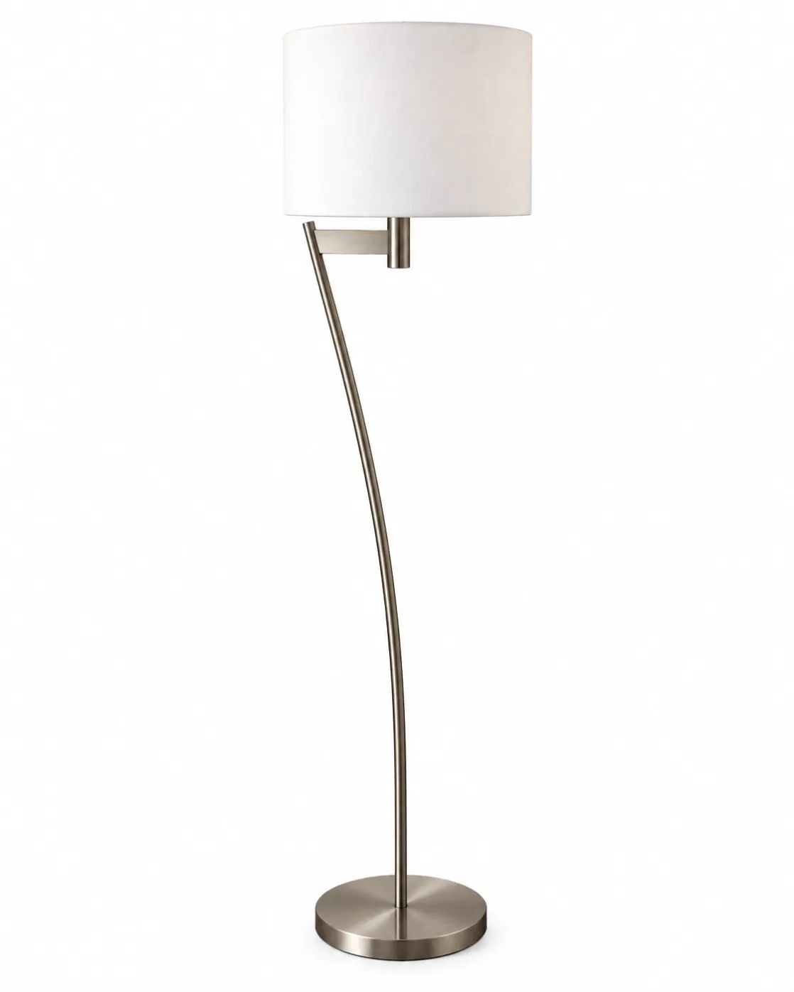 spf-2606-brushed-nickel-curved-arm-fabric-shade-floor-lamp-white-background