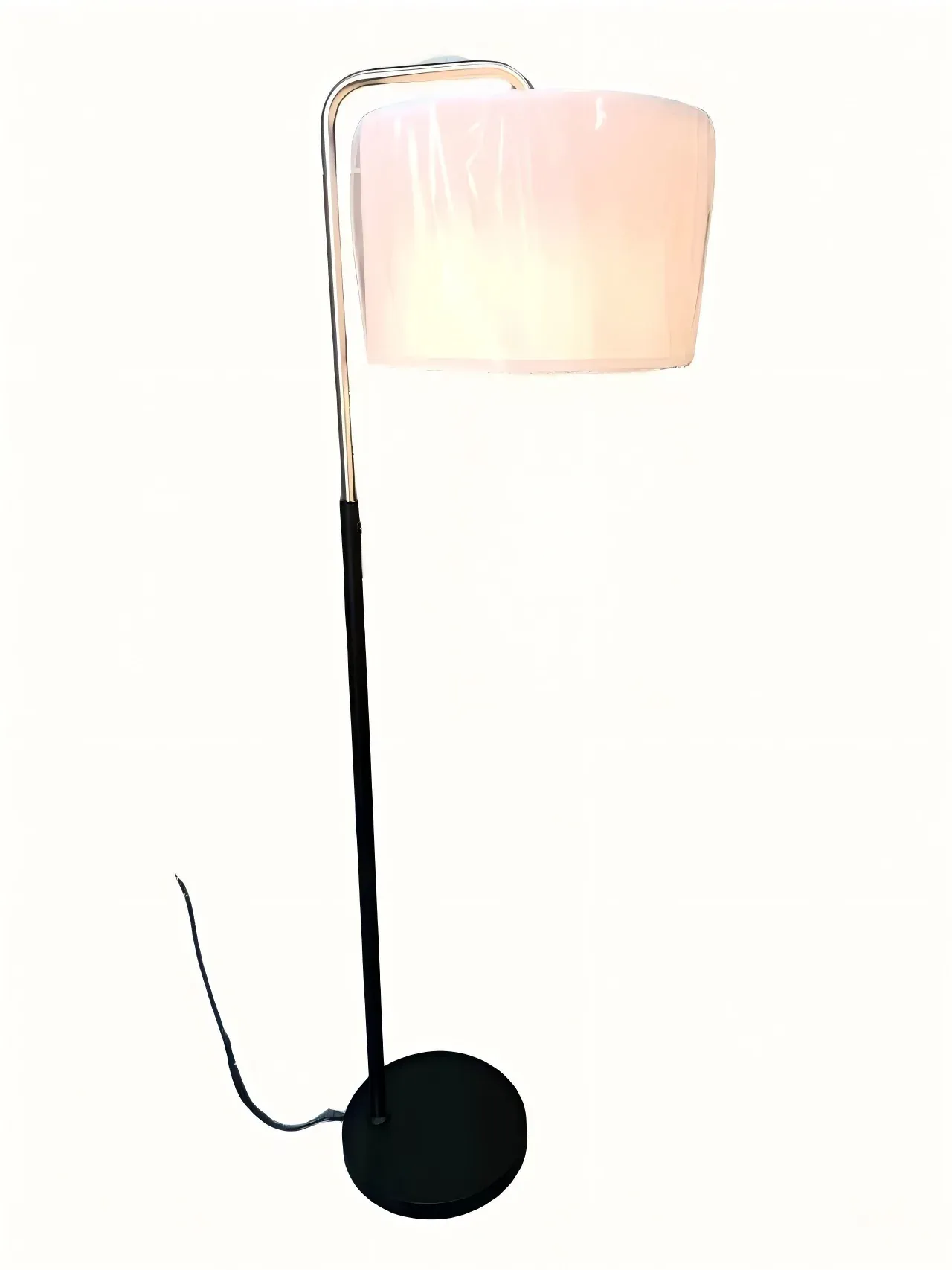 spf-2605-modern-black-nickel-curved-arm-floor-lamp-illuminated-white-shade