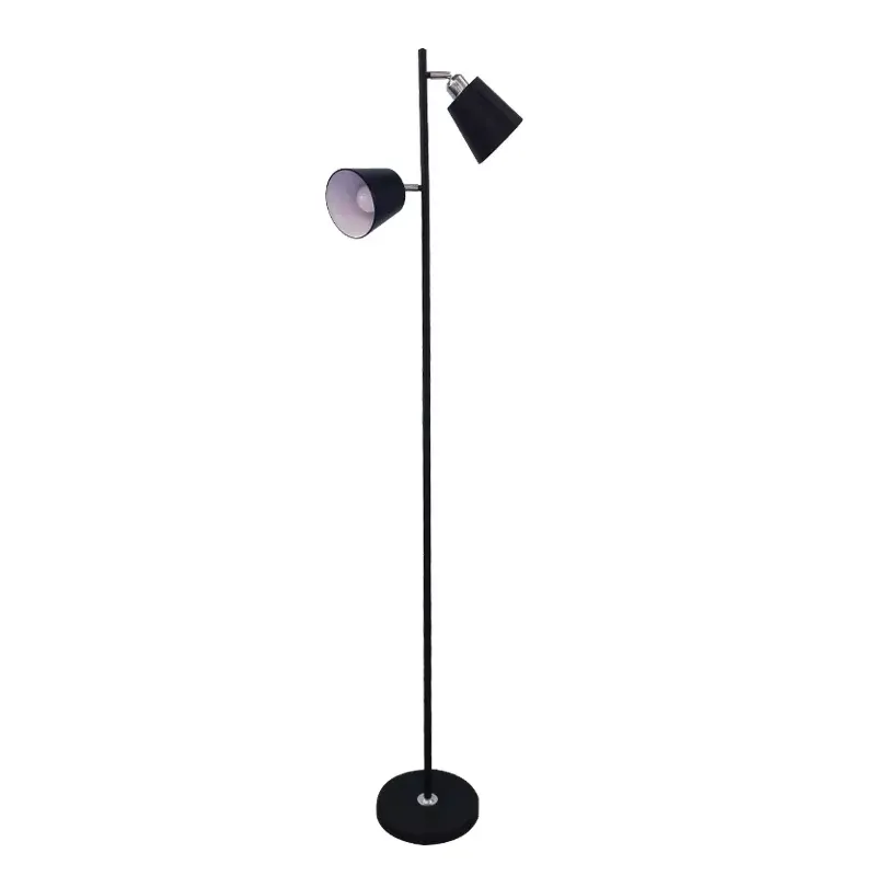 spf-2612-black-metal-dual-head-adjustable-floor-lamp-front-view