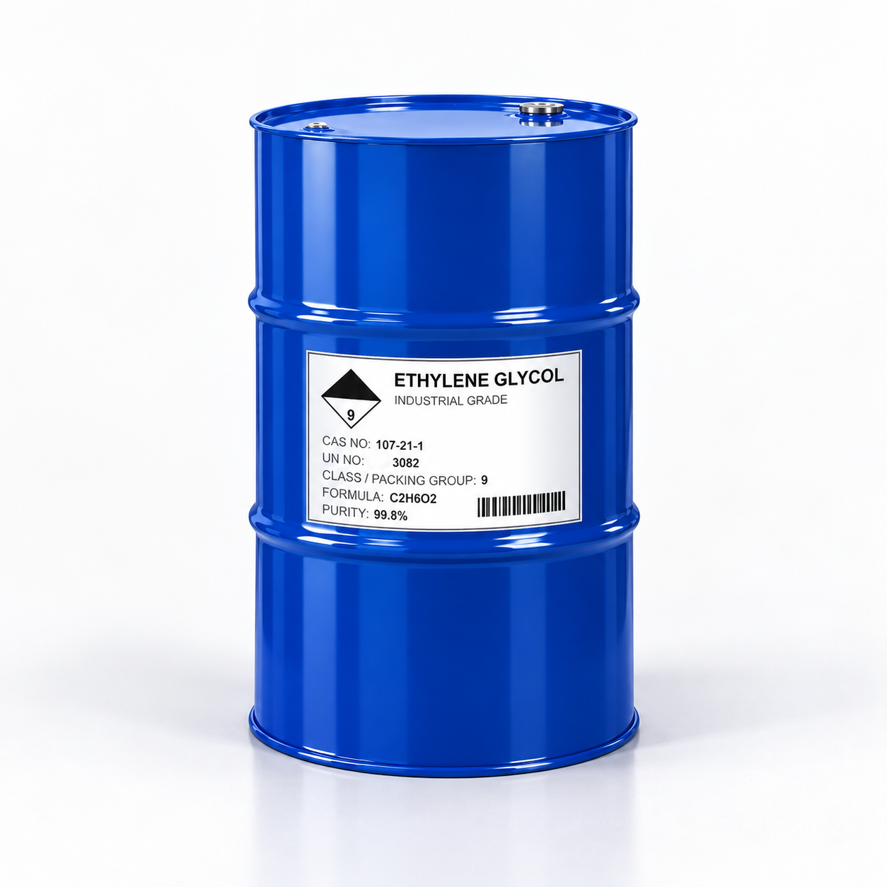 Ethylene Glycol (EG) industrial chemical product drum, Yuandafeng Chemical