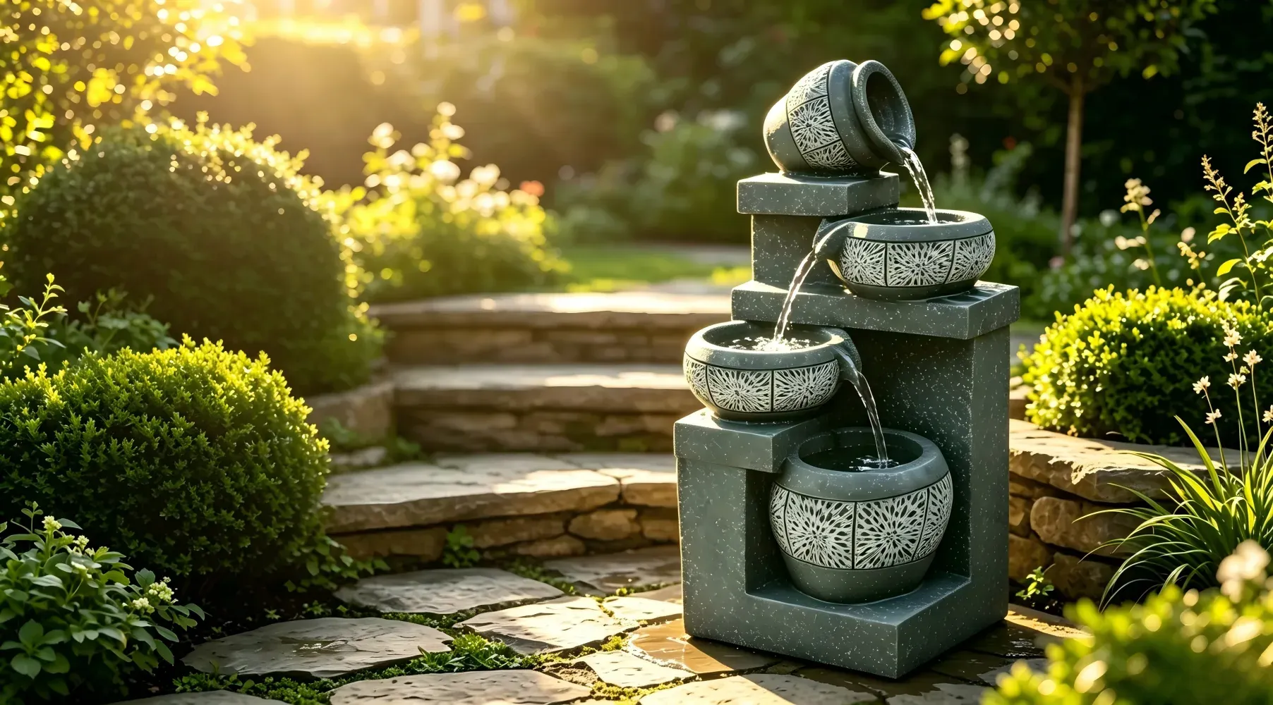 Premium Polyresin Fountains – Indoor, Outdoor & Pond Solutions