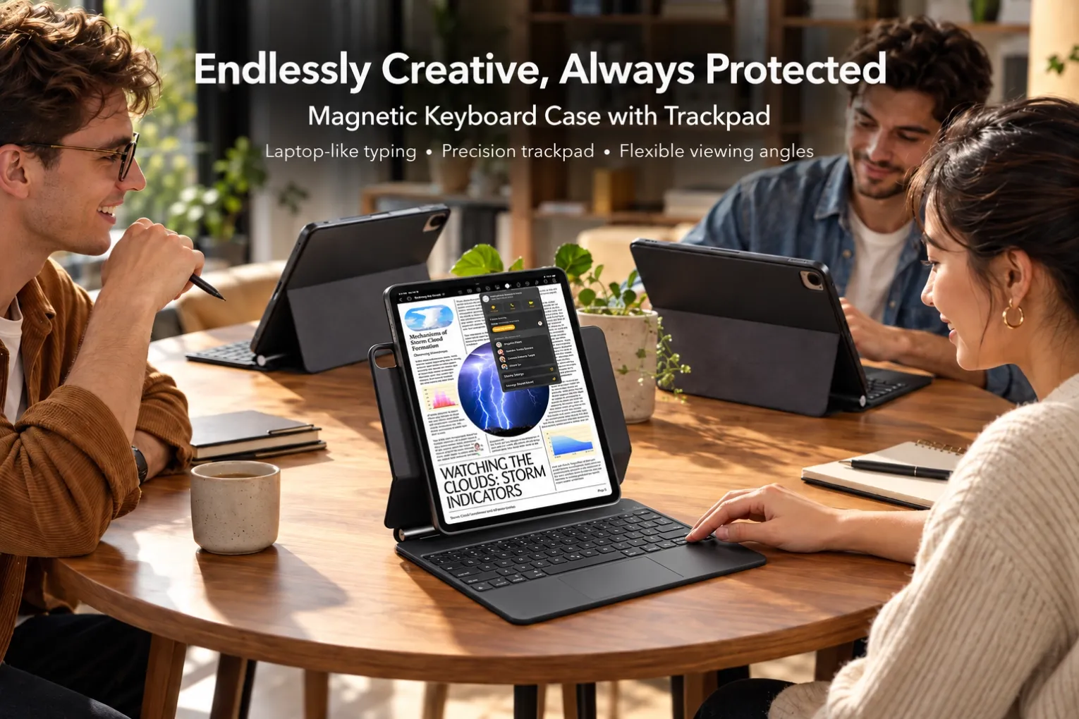 Multi-Mode Magnetic Stand with Detachable Back Case