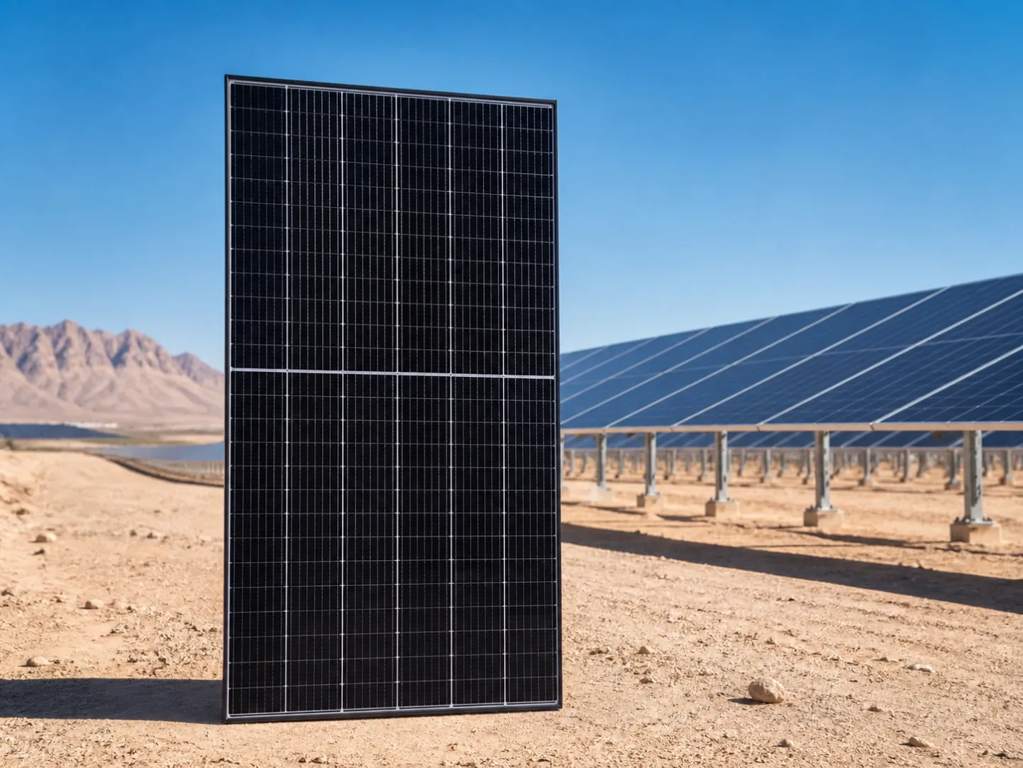 N-Type TOPCon solar module for utility-scale projects in hot climates