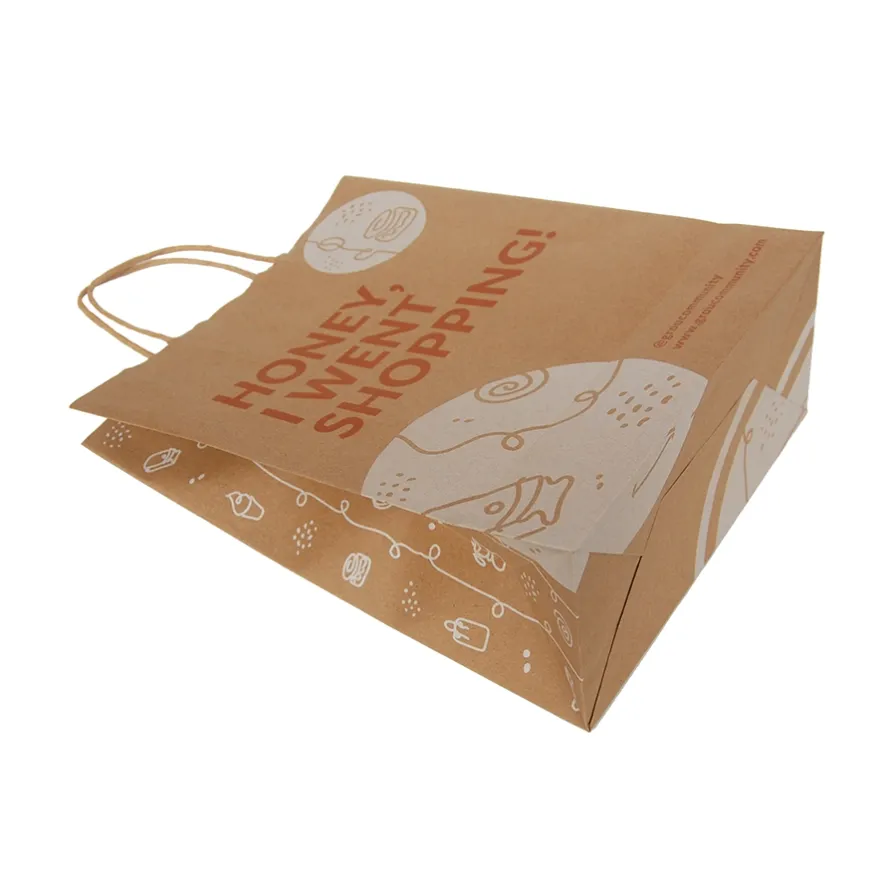 printed-kraft-paper-bag-side-gusset-flat-view