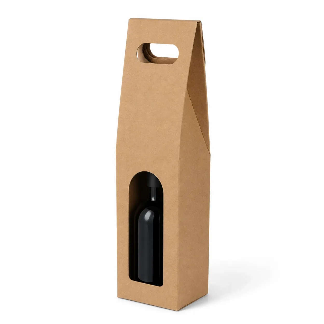 Kraft Paper Wine Box-1